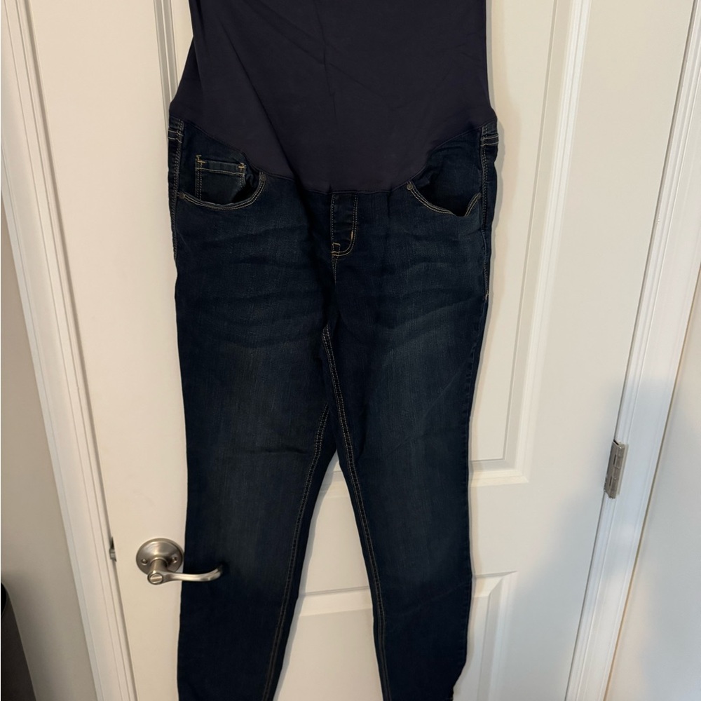 Dark Blue Women's Maternity Jeans